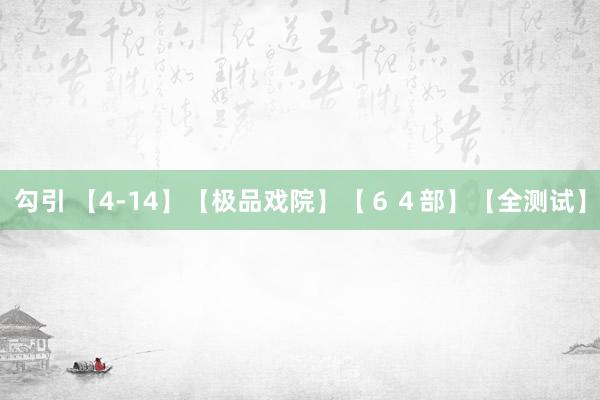 勾引 【4-14】【极品戏院】【６４部】【全测试】